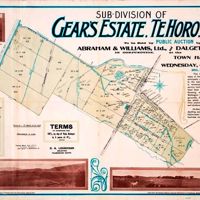 Map of Gear's Estate, Te Horo, subdivision, dated 6 September 1911 thumbnail