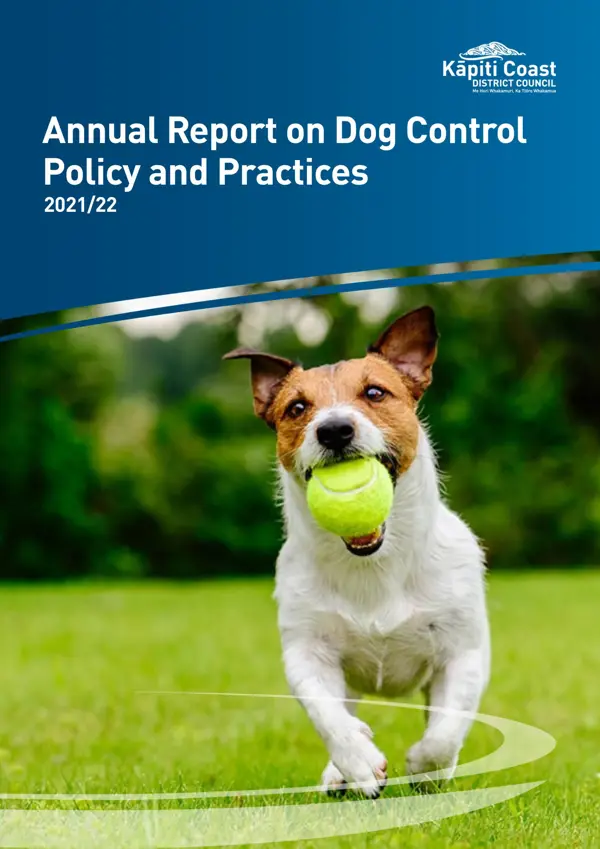 Annual Dog Control Report 2021 22