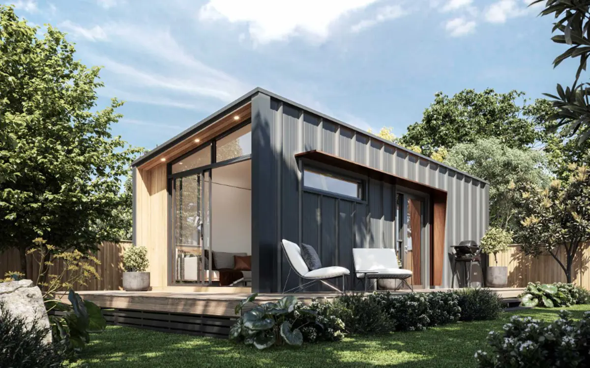 Small additional dwelling by Niche Group - Homebox backyard, container style dweilling with decking. 