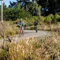 Cyclists riding the Expressway Trail thumbnail