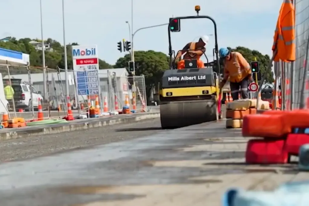 Roading Contractors Repair Road After Stormwater Upgrade
