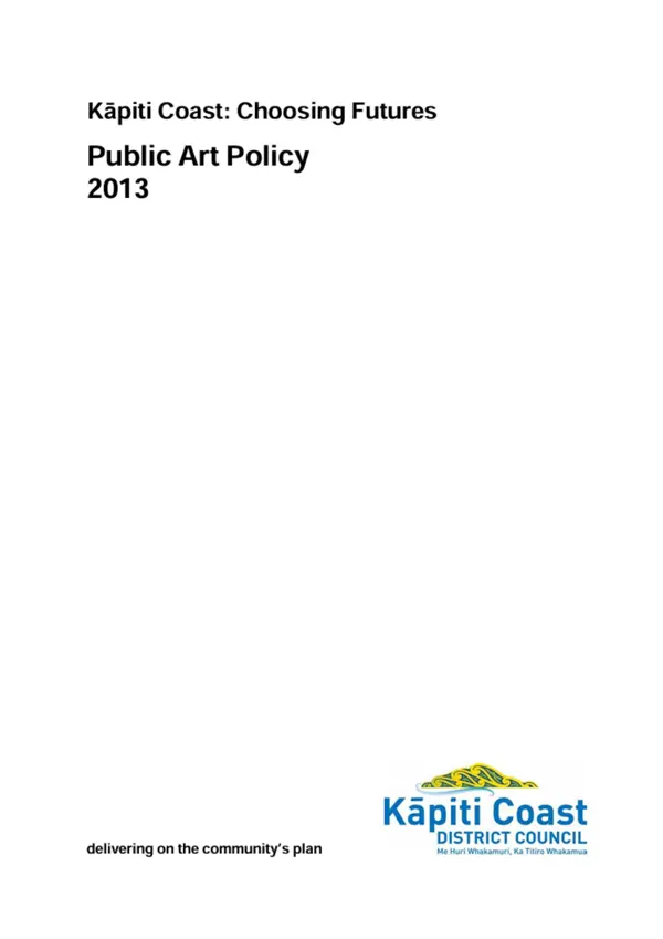 Public Art Policy 2013