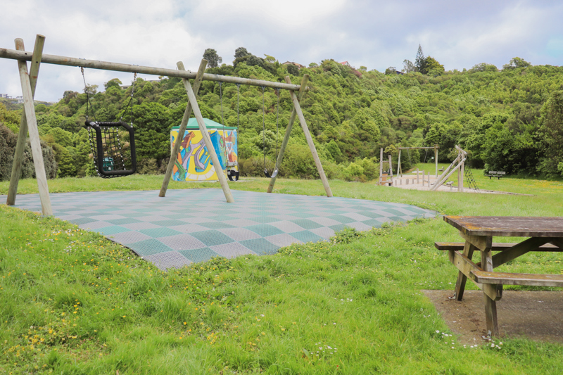Kaitawa Reserve playground area