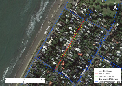 Map showing Aperahama Street work location.
