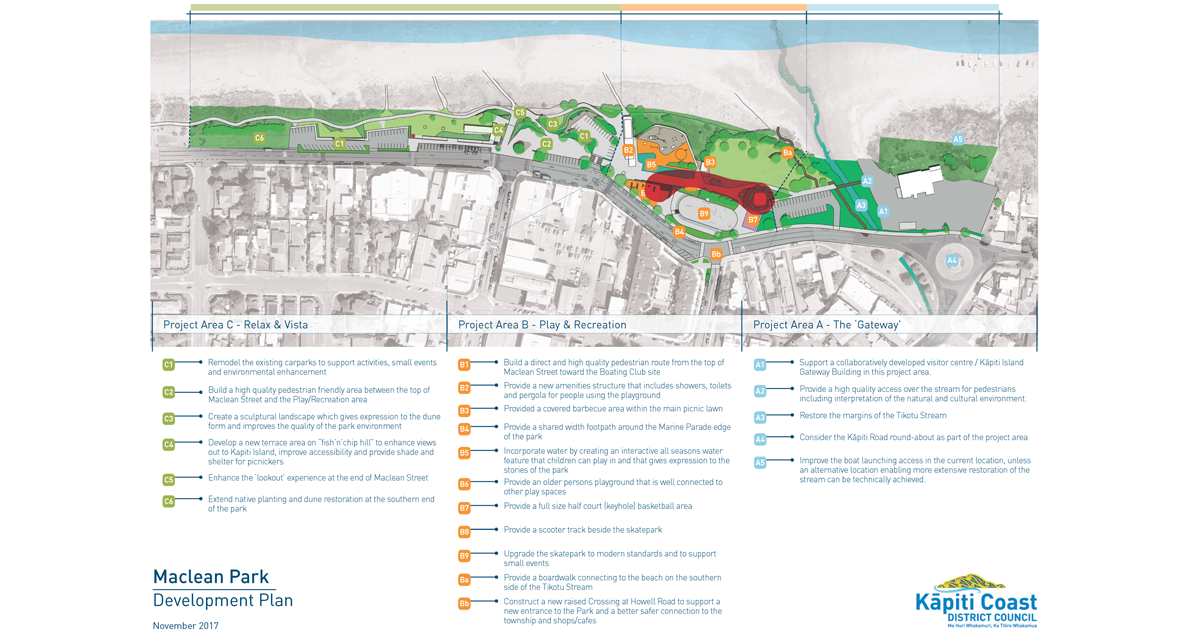 Maclean Park Development Plan Map
