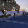Perspective View Of Kapiti Lights 2 (Dusk) - Thumbnail