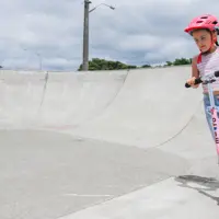 Scooting at Aōtaki Street Skatepark thumbnail