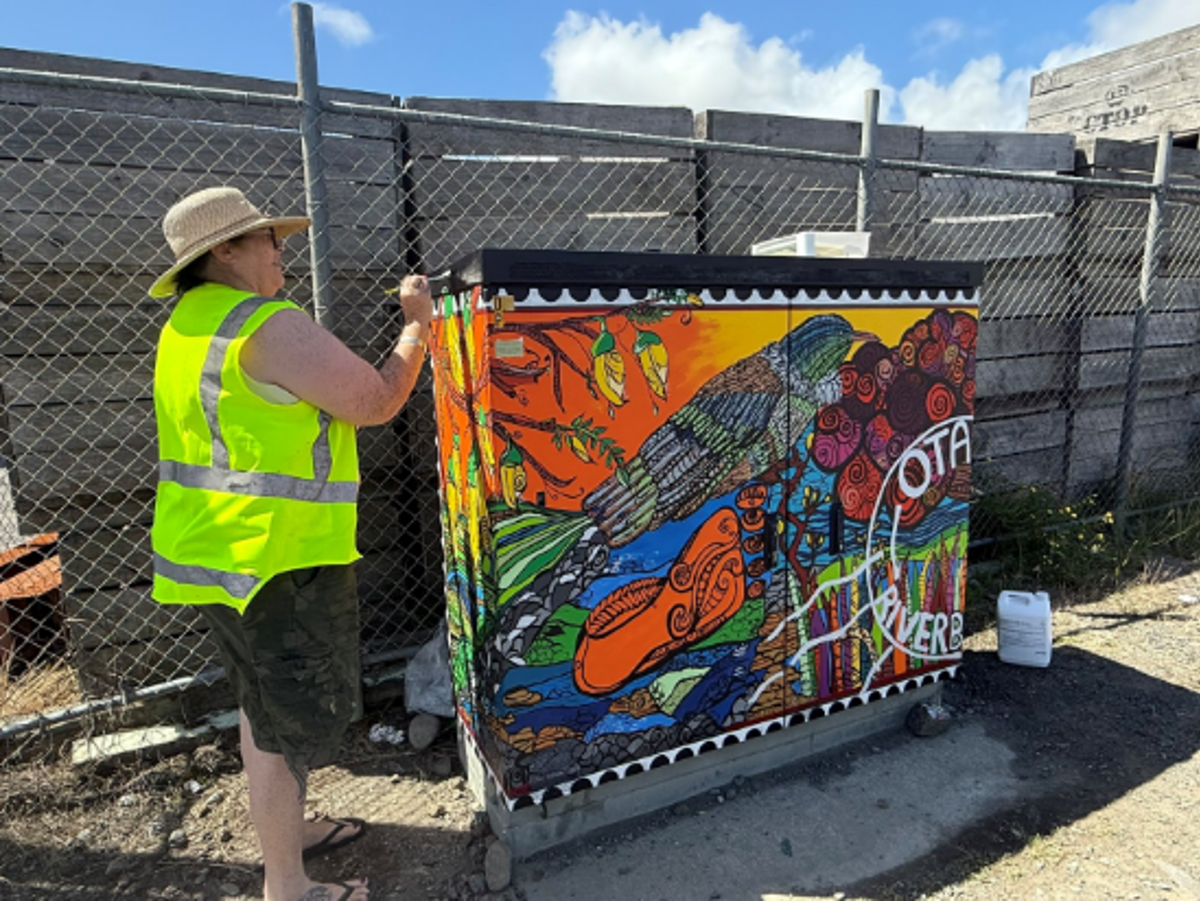 Chorus Cabinet – Riverbank Road, Ōtaki ​ Christina Higgie