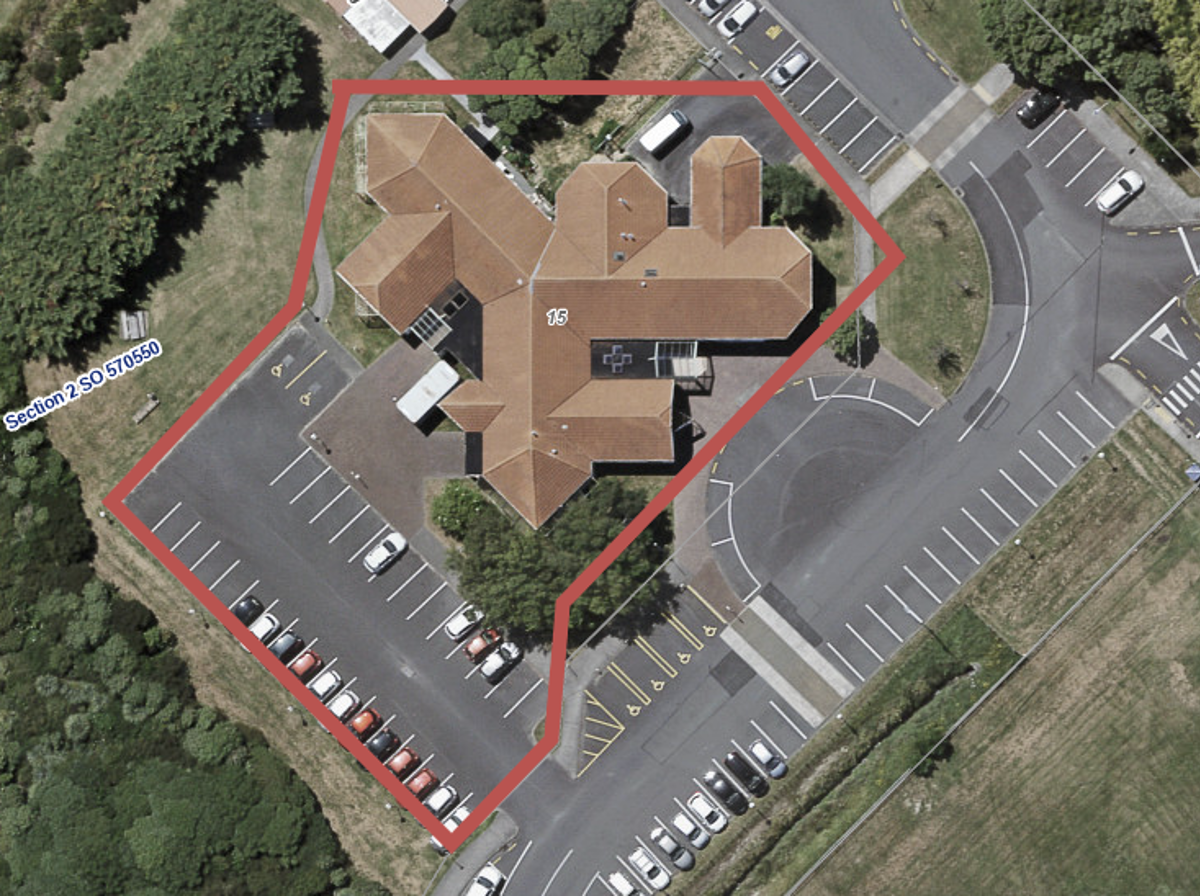Map showing the Paraparaumu Community Centre demolition area and where to not park.