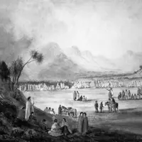 Drawing of Tuku Rakau. This was located in the land between Greenway Road and Puriri Road. There is currently no public access to this site. thumbnail