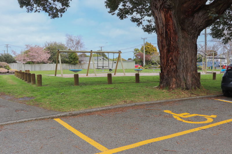 Accessible parking at Matai Road Reserve