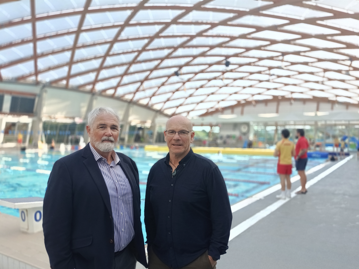 Coastlands Chief Executive Richard Mansell And Manager Aquatics Facilities Steve Millar