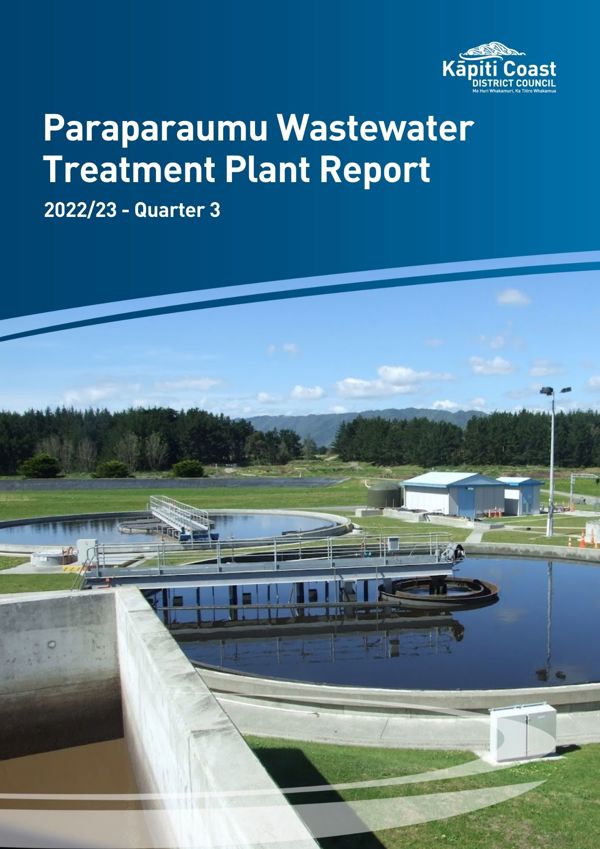 Paraparaumu Wastewater Treatment Plant Report 2022 23 Quarter 3