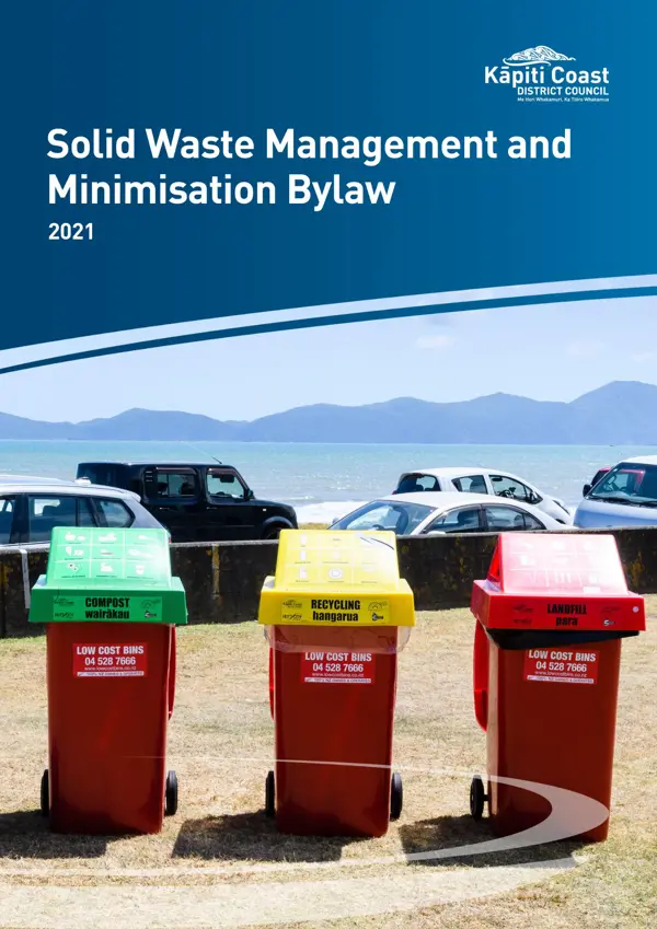 Solid Waste Management And Minimisation Bylaw 2021