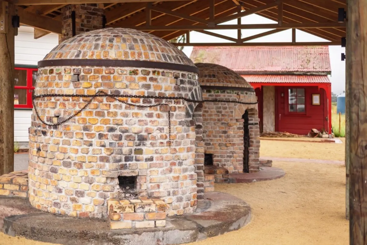 The restored brick kilns in Te Horo.