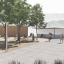 Perspective View Of Train Station Plaza - Thumbnail