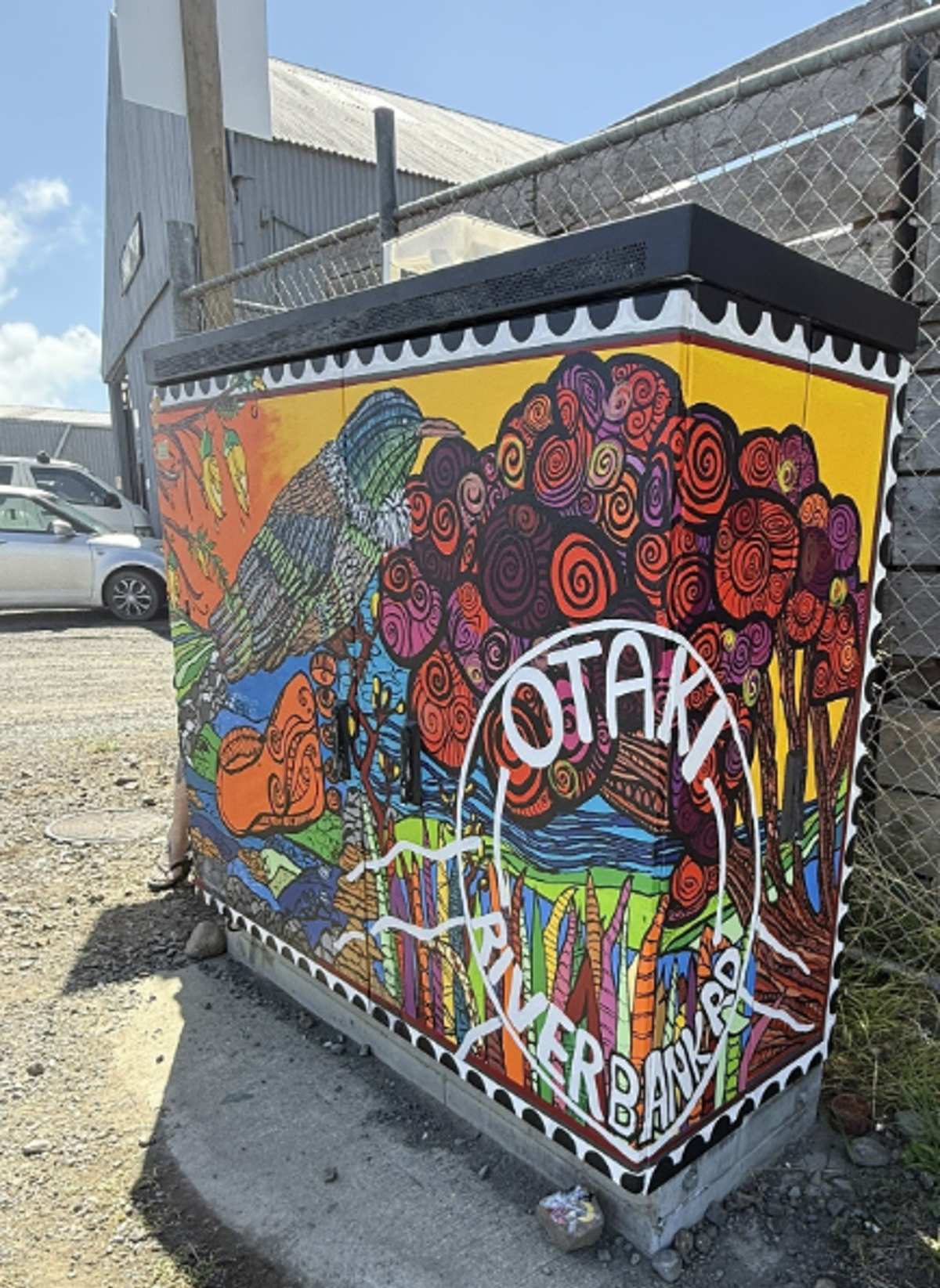Chorus Cabinet – Riverbank Road, Ōtaki ​ Christina Higgie