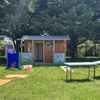 Meanwhile Space shed with giant connect four, tables, mats and beanbags thumbnail