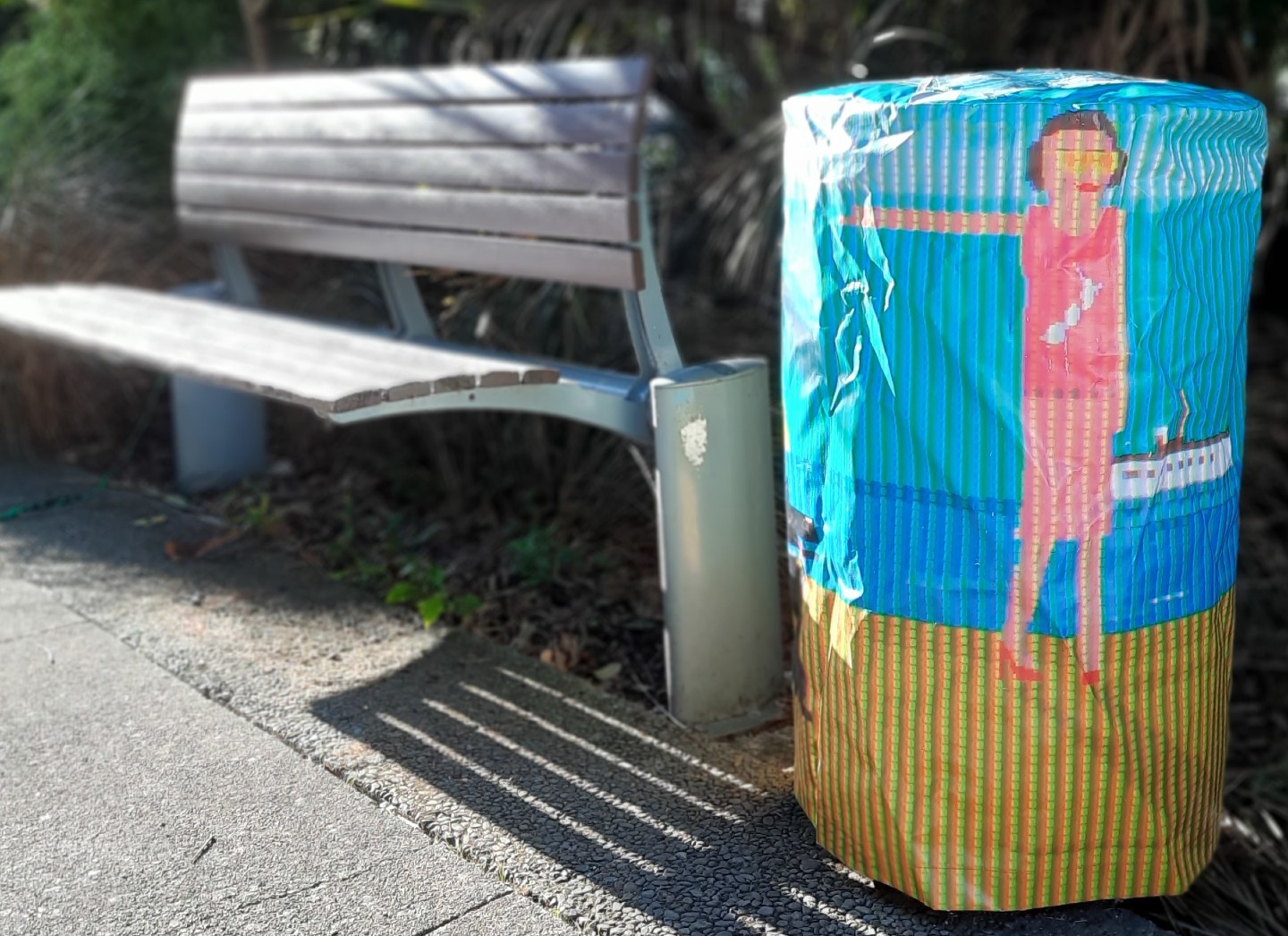 Bin covers to close fixed public litter bins during your event.