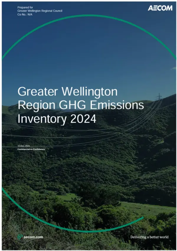 Greater Wellington Region GHG Emissions Inventory 2024