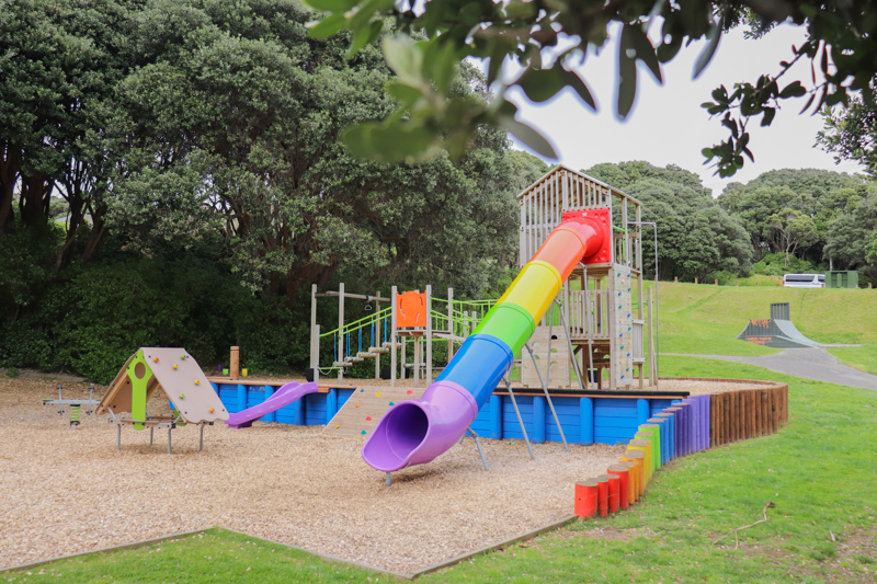 Campbell Park rainbow slide