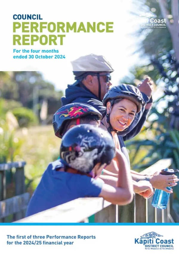 Council Performance Report For The Four Months Ended 30 October 2024