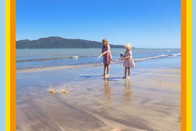 Summer Playing On The Beach