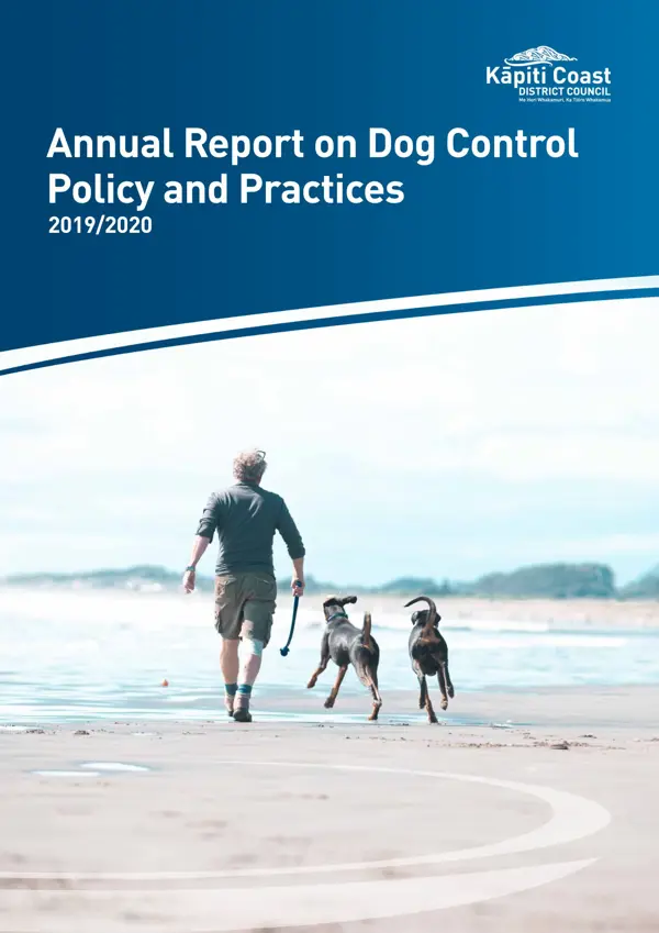 Annual Dog Control Report 2019 2020