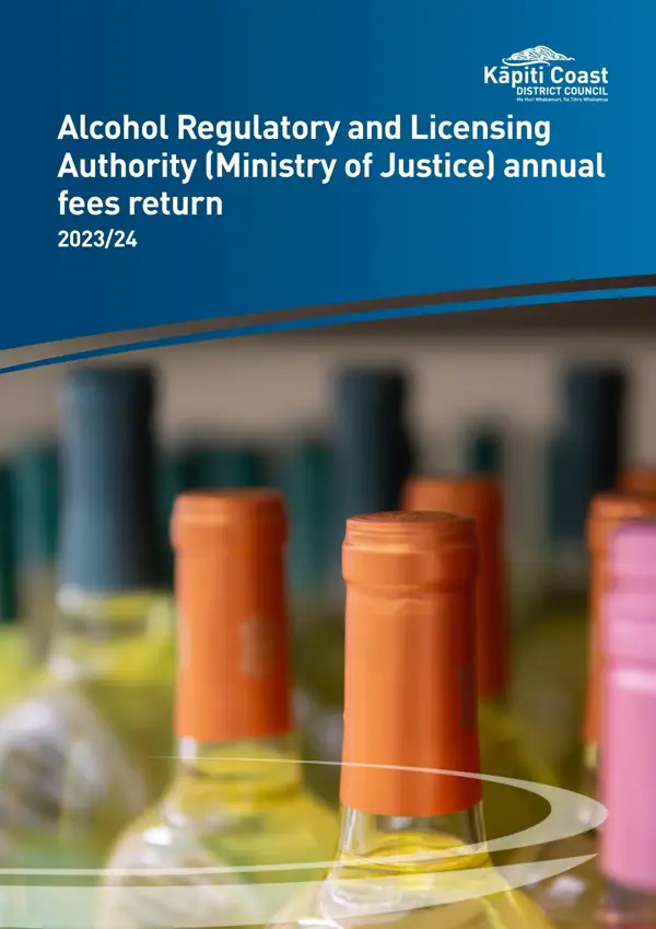 Alcohol Regulatory And Licensing Authority (Ministry Of Justice) Annual Fees Return  2023 24
