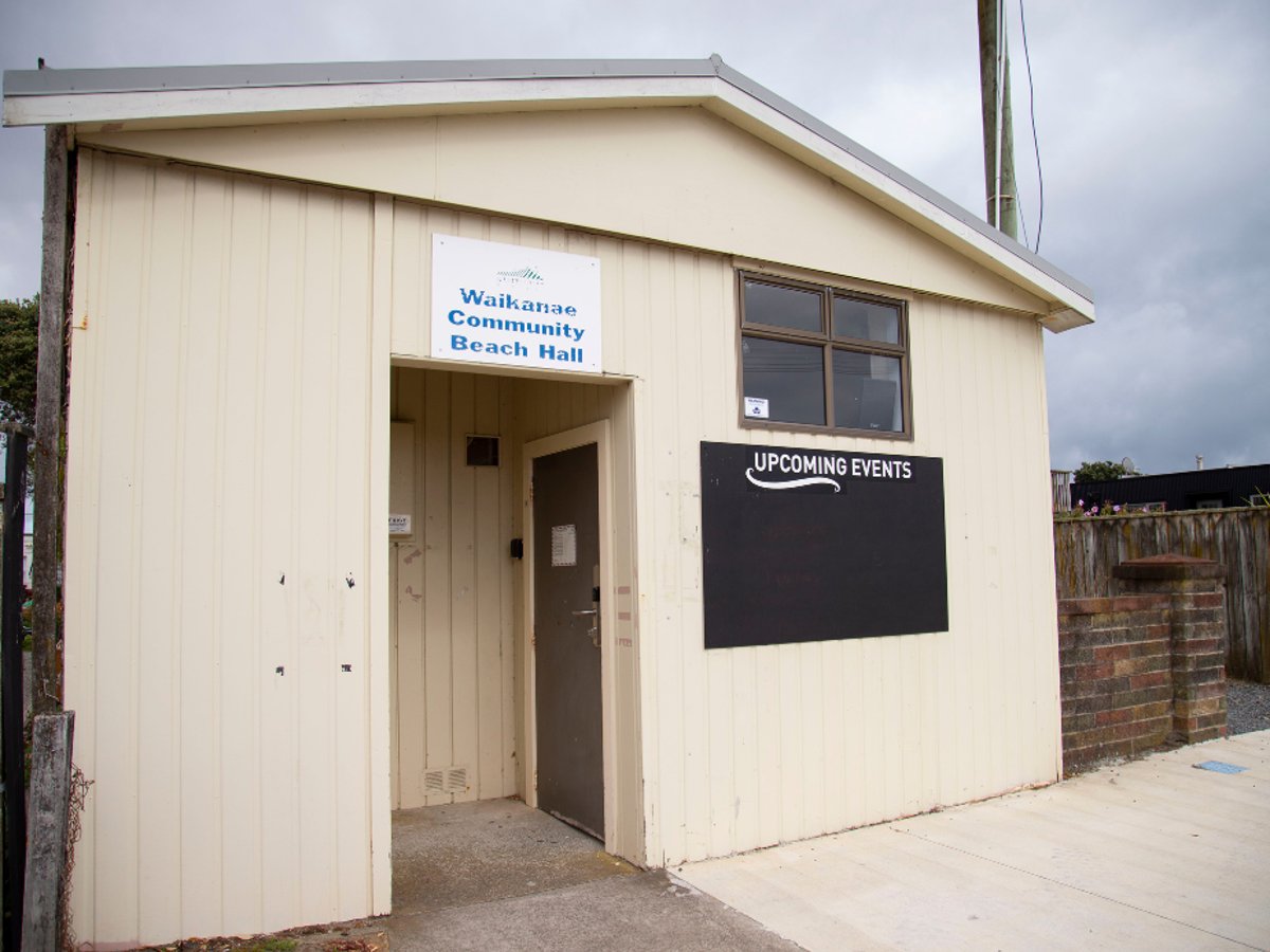 An outside image of Waikanae beach community hall