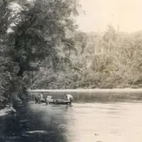 Ōtaki Gorge survey party including Morgan Carkeek. Image courtesy of Otaki Historical Society Collection. thumbnail