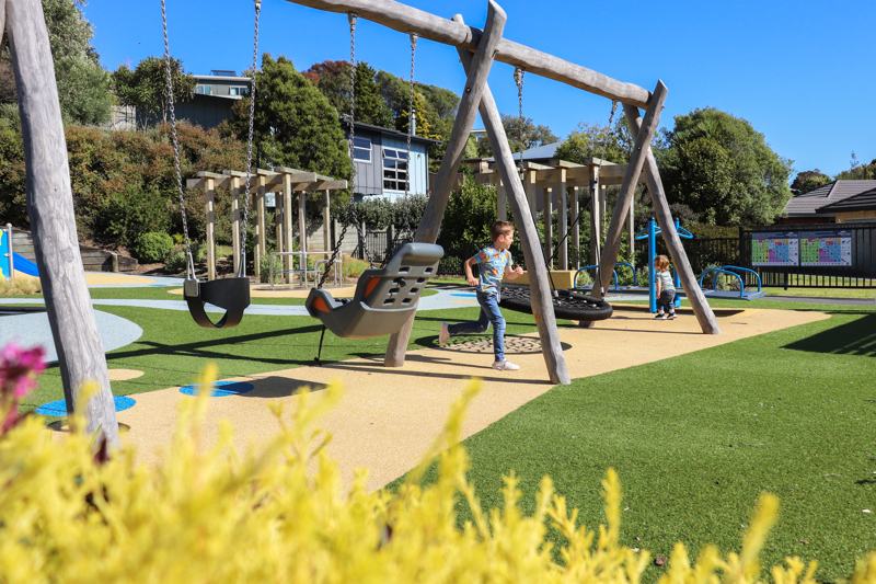 Swings at Lorna Irene Drive Reserve