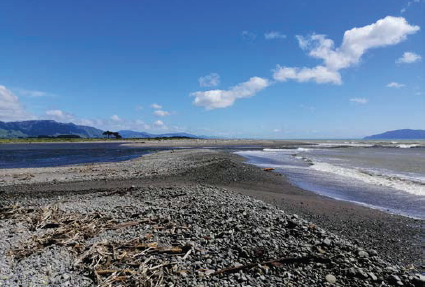 Photo D, of Ōtaki River mouth.