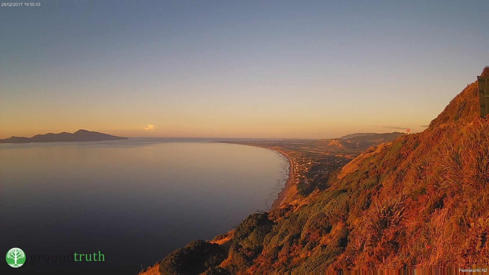 Nga Ururoa Escarpment, view from webcam