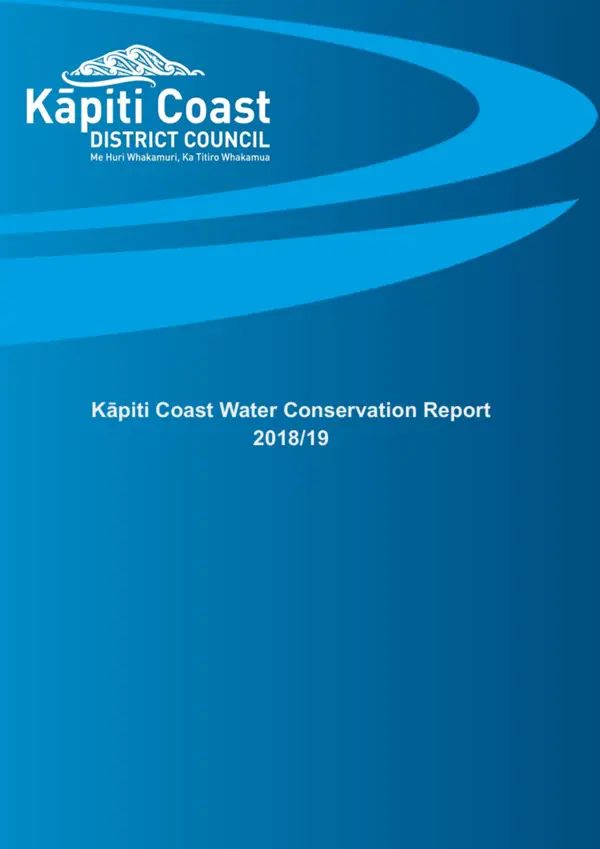 Waikanae River Recharge And Borefield Annual Water Reports 2018 19