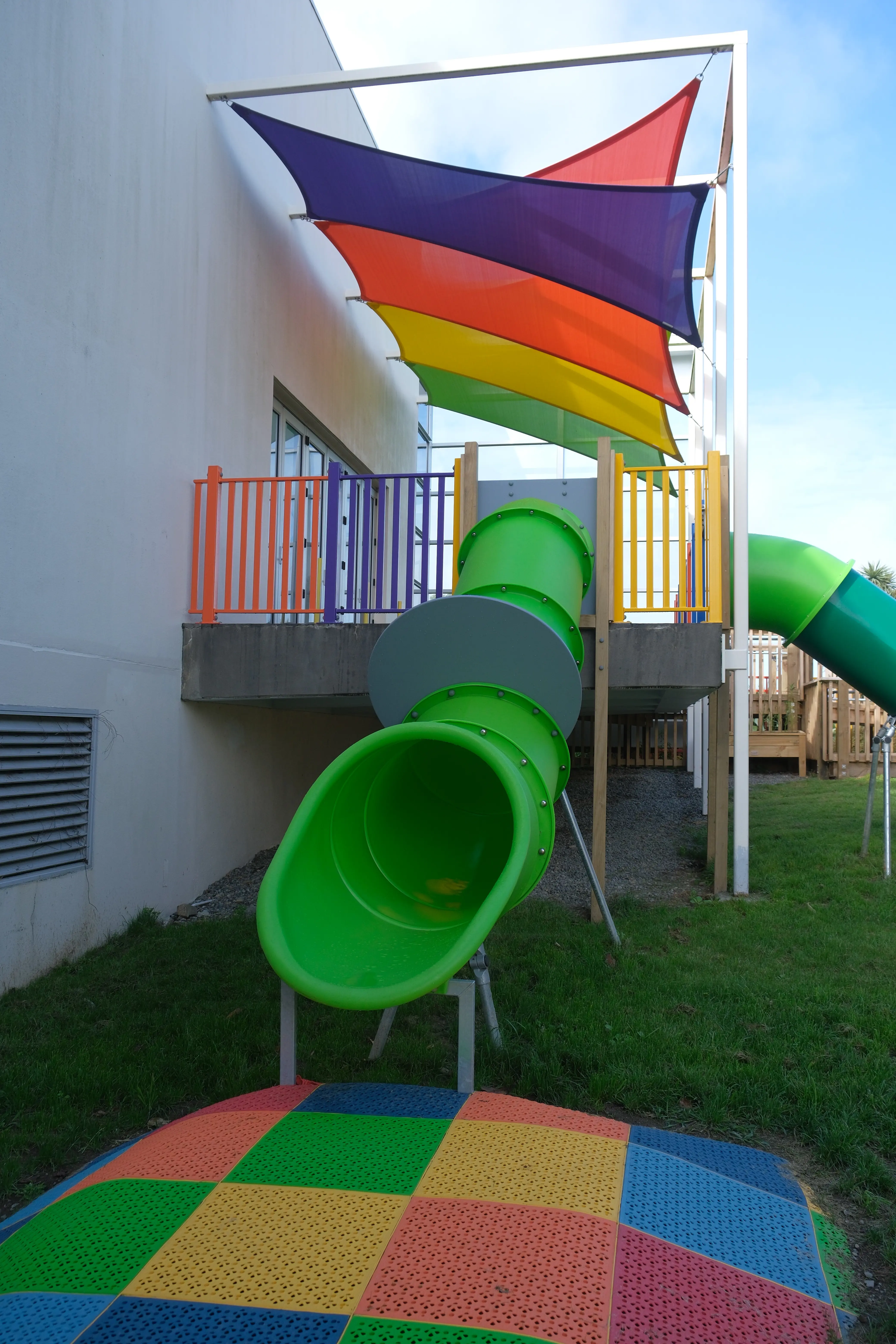 Library Play Space slide cushion landing