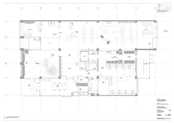 Ground Floor,  Te Ara Whetū – Developed design