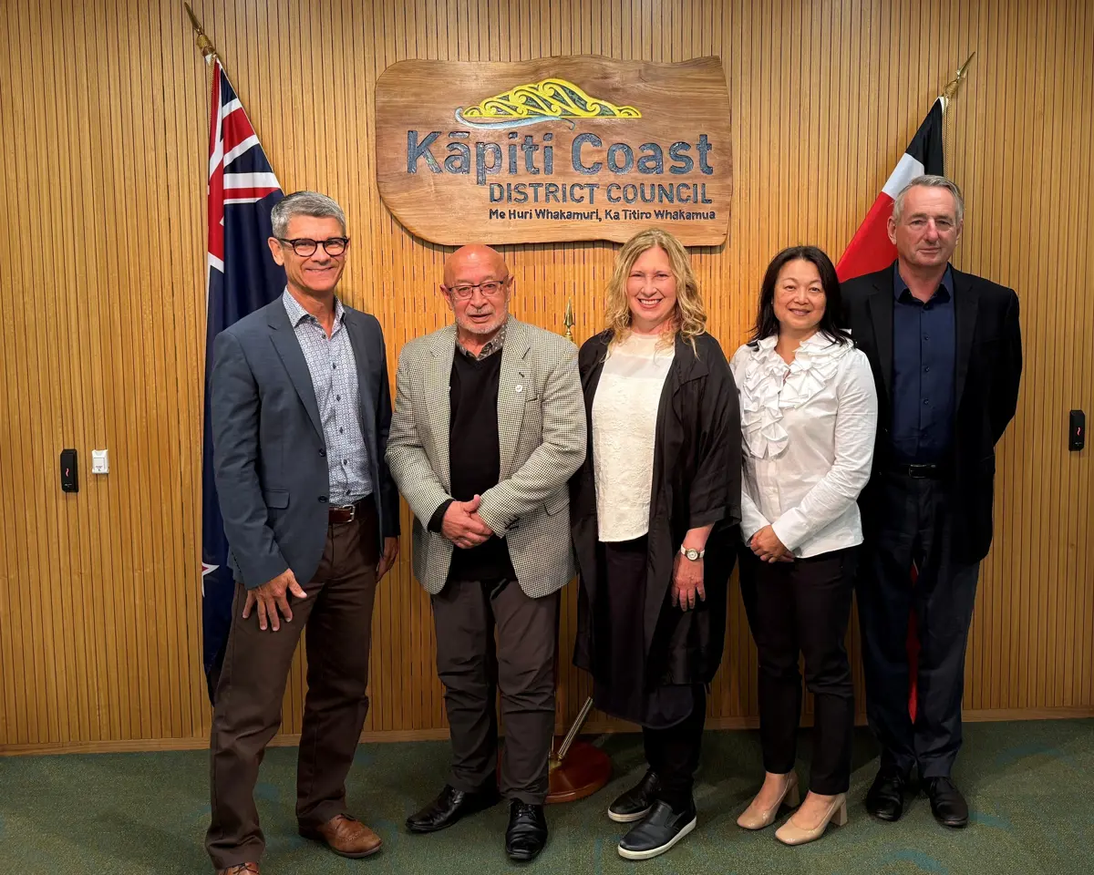Image: L-R Council-appointed Trustee Chris Roberts, Trustee John Barrett, Trustee Josie Adlam, Trustee Tracey Kai, Trustee John Page