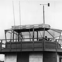 Paraparaumu Airport control tower, "the most up to date control tower in New Zealand", around 1947. Alexander Turnbull Library Ref: 70920 1/2 thumbnail