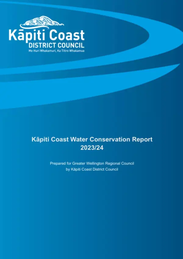 Kāpiti Coast Water Conservation Report 2023 24