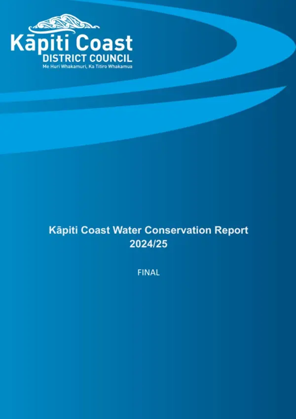 Kāpiti Coast Water Conservation Report 2024 25 (2)