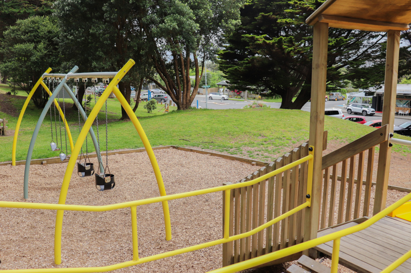 Waimeha Domain Playground swings