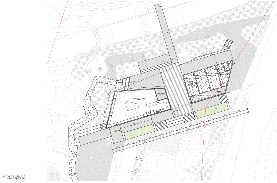 Image showing modified floor plans for Te Uruhi building pods at November 2021