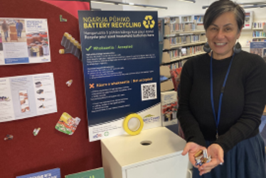 Council battery recycling trial extended to Ōtaki Library