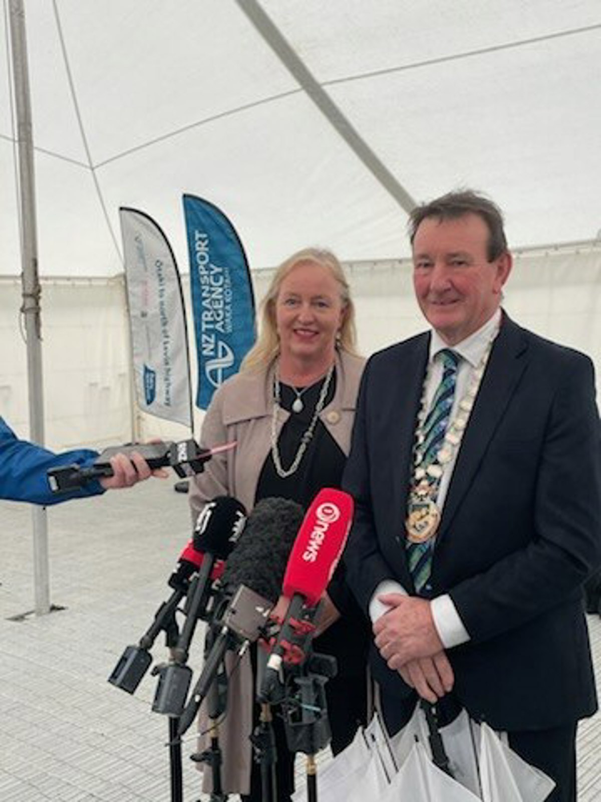 Mayor Holborow And Mayor Wanden At O2NL Sod Turning