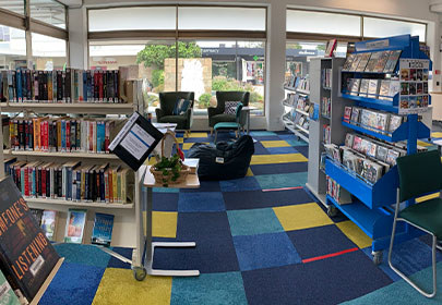 Image showing a view of the inside of the temporary Waikanae Library