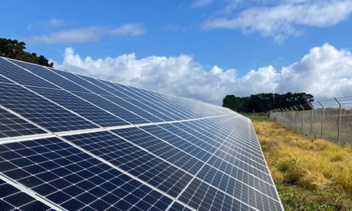 Solar panels in Ōtaki
