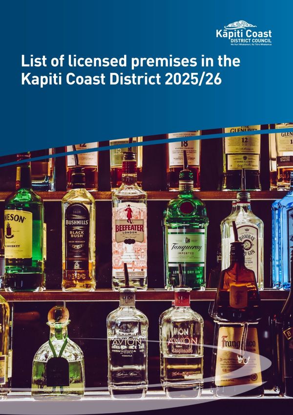 List Of Licensed Premises In The Kapiti Coast District 2025 26