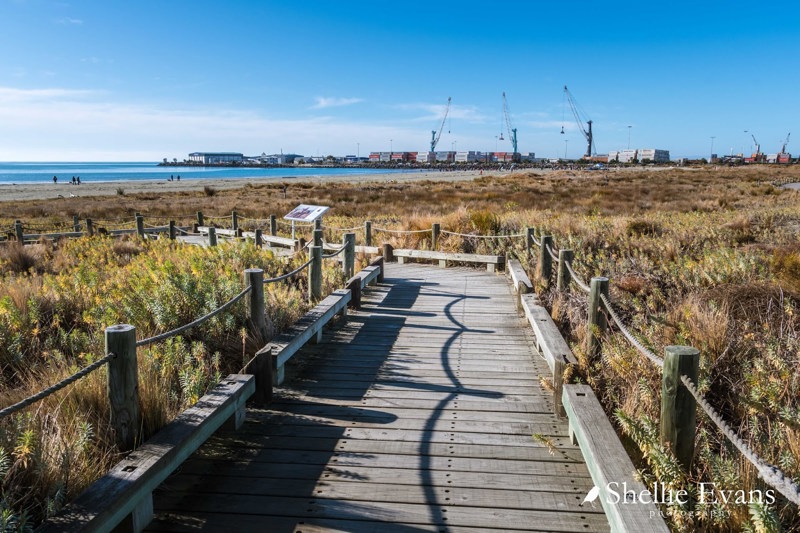 Boardwalk with kickrails