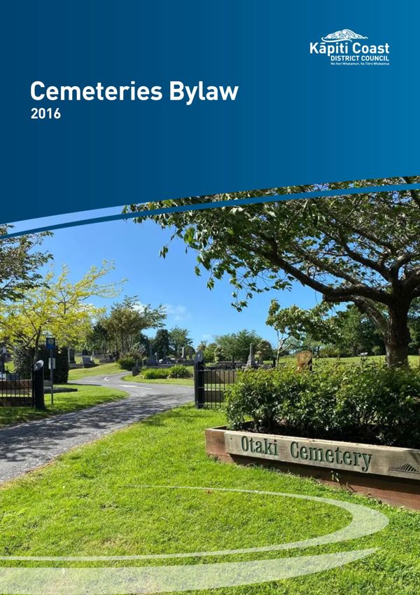 Cemeteries Bylaw 2016